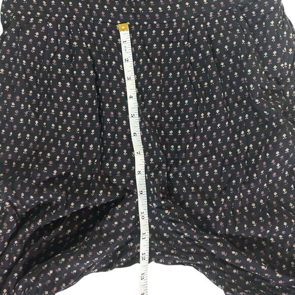 FatFace Women Jumpsuit Sz 10 Black Brown Pockets Floral Cropped Spaghetti Strap - Picture 10 of 16